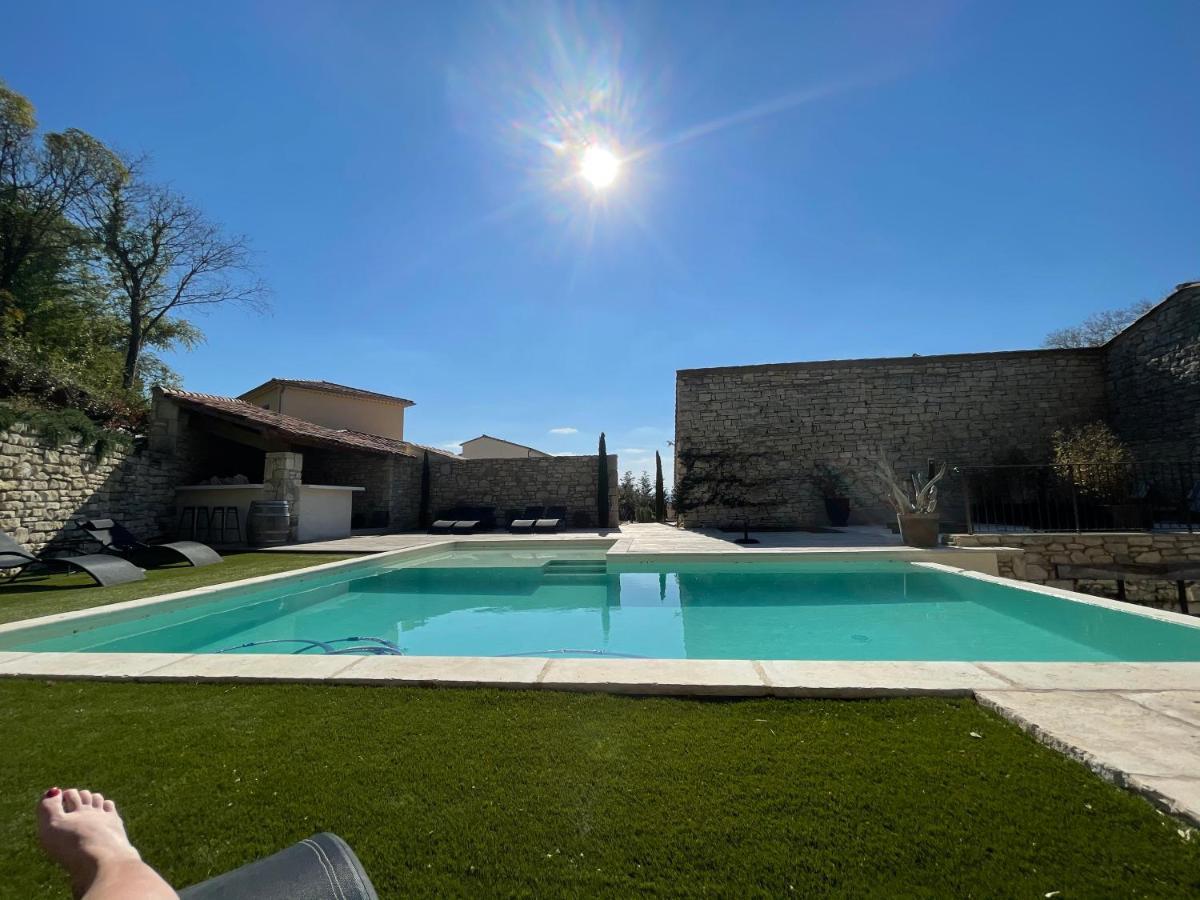 Le Mas Des Auges Barjac (Gard) Exterior foto